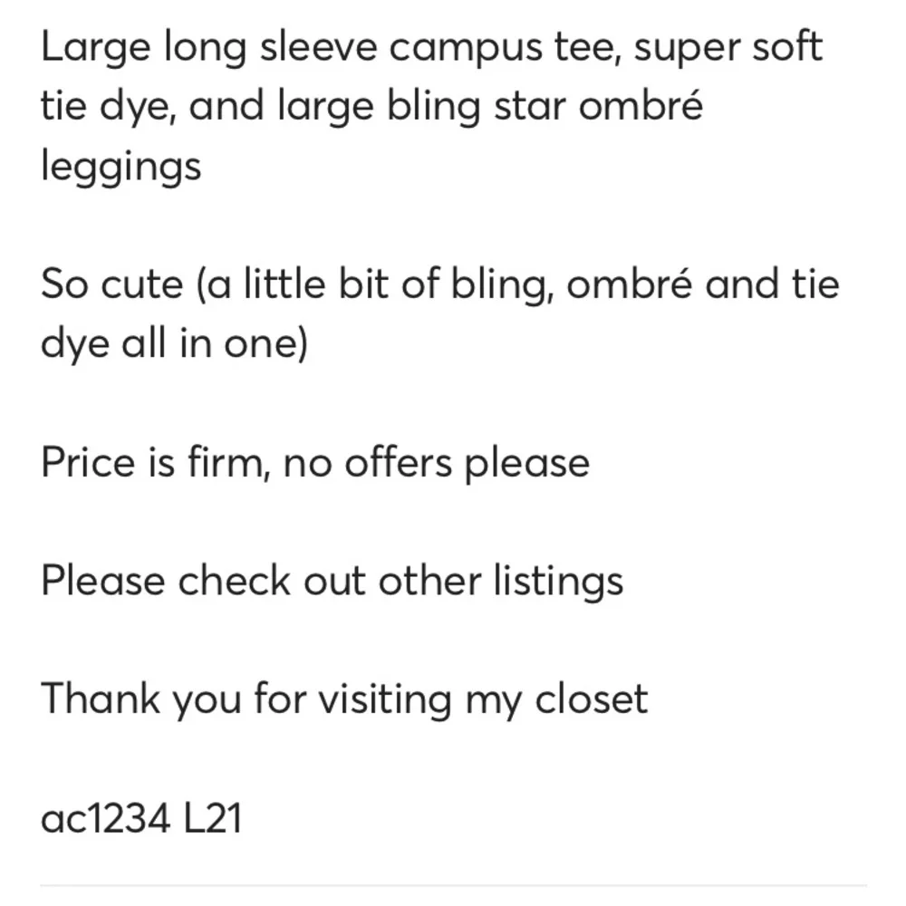 NWT VS PINK LARGE BLING/ TIE DYE SET - Picture 8 of 8